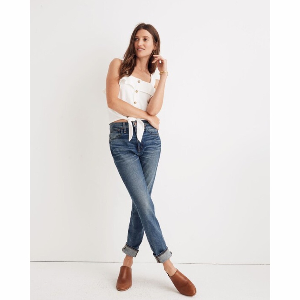 Madewell The Tall High-Rise Slim Boyjean in Frisco Wash size 25 Tall